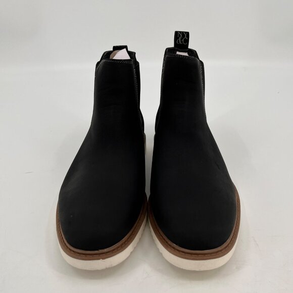 New York & Company Norman Chelsea Boots Size 11 Black Faux Leather Upper - Picture 7 of 13